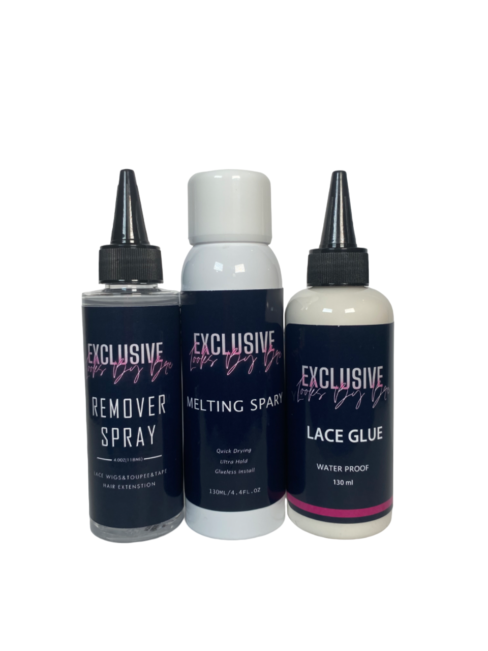 Exclusive Looks By Bre XL Lace Glue + Remover and Melt Spray Kit