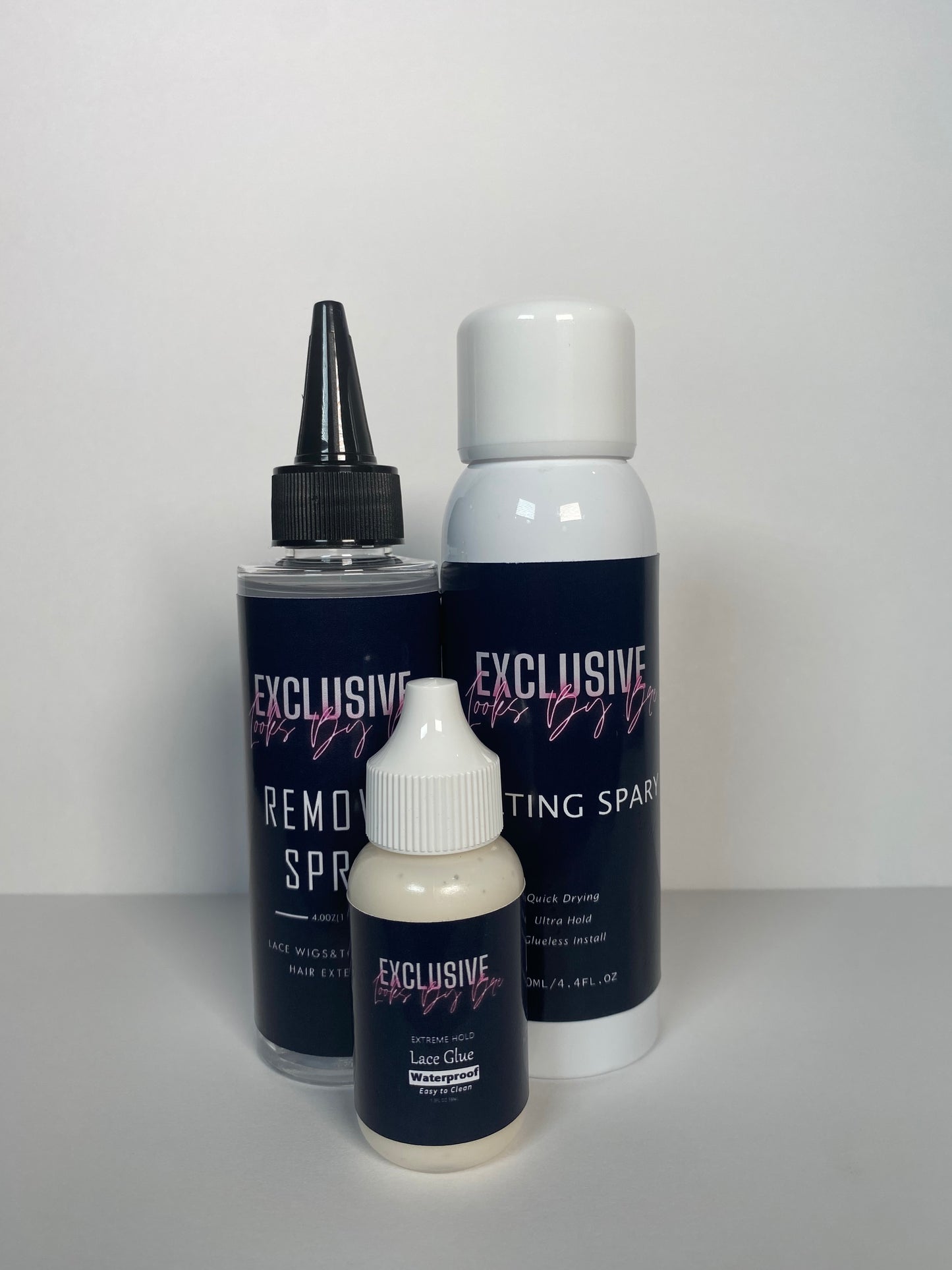 Exclusive Looks By Bre Small Lace Glue + Remover and Melt Spray Kit