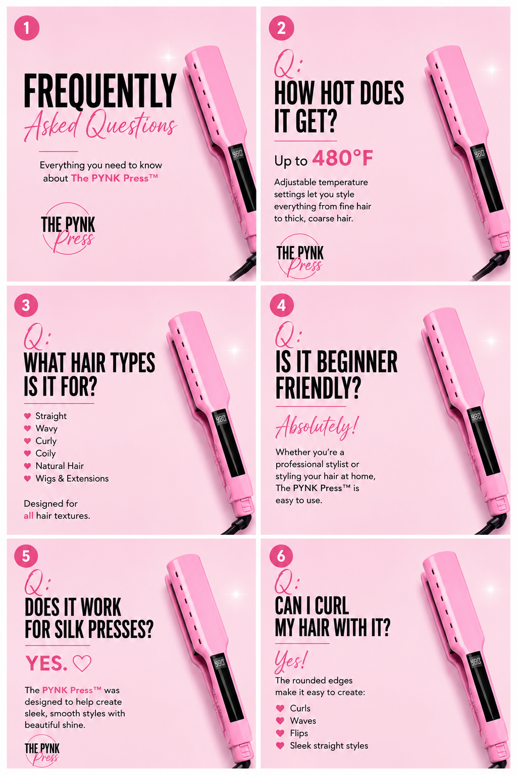 The Pynk Press Flat Iron