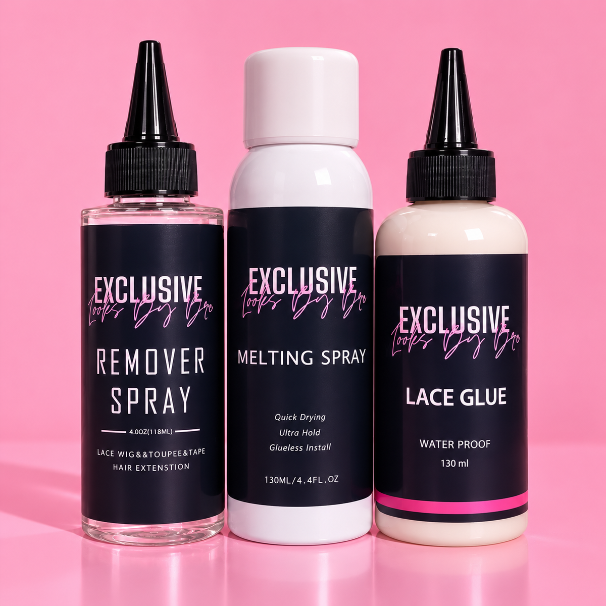 XL Lace Glue + Remover and Melt Spray Kit