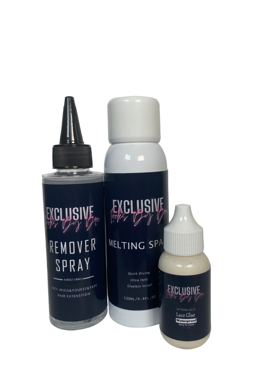 Exclusive Looks By Bre Small Lace Glue + Remover and Melt Spray Kit