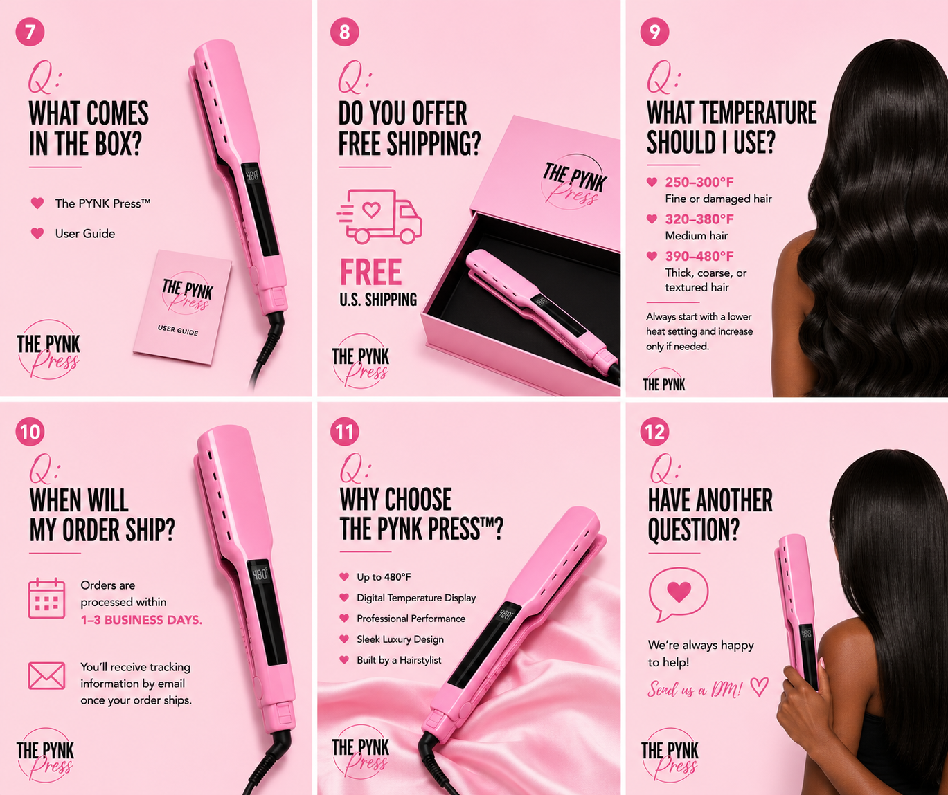 The Pynk Press Flat Iron