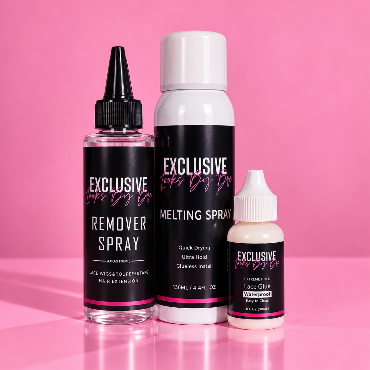 Small Lace Glue + Remover and Melt Spray Kit